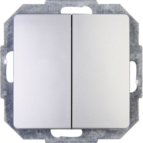 Kopp Serienschalter Paris silber, 650520088 Abdeckungen & Rahmen