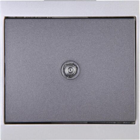 Kopp Taster beleuchtet MALTA silber-anthrazit, 621365085 Kopp