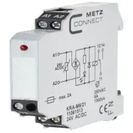 Koppelbaustein 24, 24 V/AC, V/DC (max) 1 Wechsler Metz Connect 11061513  1 St.