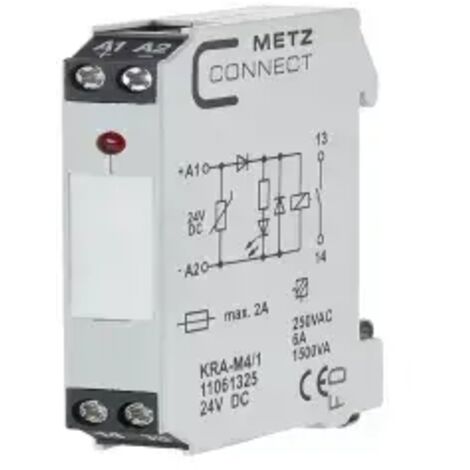 Koppelbaustein 24 V/AC (max) 1 Schließer Metz Connect 11061325  1 St.