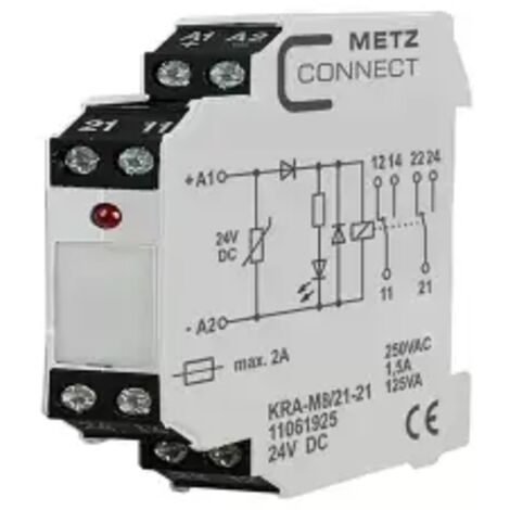Koppelbaustein 24 V/DC (max) 2 Wechsler Metz Connect 11061925  1 St.