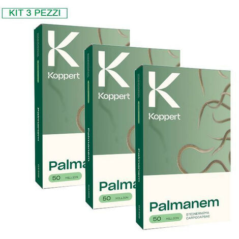 KOPPERT Kit 3 Confezioni Palmanem 50 milioni di nematodi