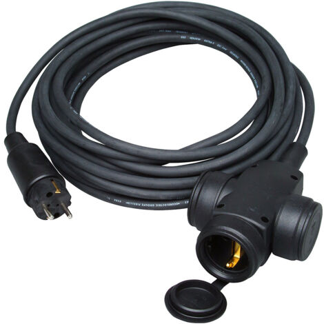 KoppKopp H07RN-F Nero 10 m Cavo di prolunga triplo bipolare Kopp H07RN-F Nero 10 m