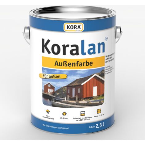 KORALAN Außenfarbe, Weiß, 2,5 Ltr