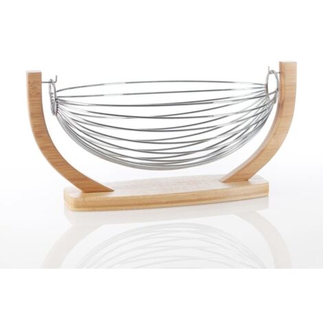 Korb schaukel metall 36x21cm bambus - 5five