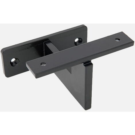 Kordo – Support de main courante murale en aluminium noir – Pour usage extérieur – Fixation murale robuste – Garantie 2 ans