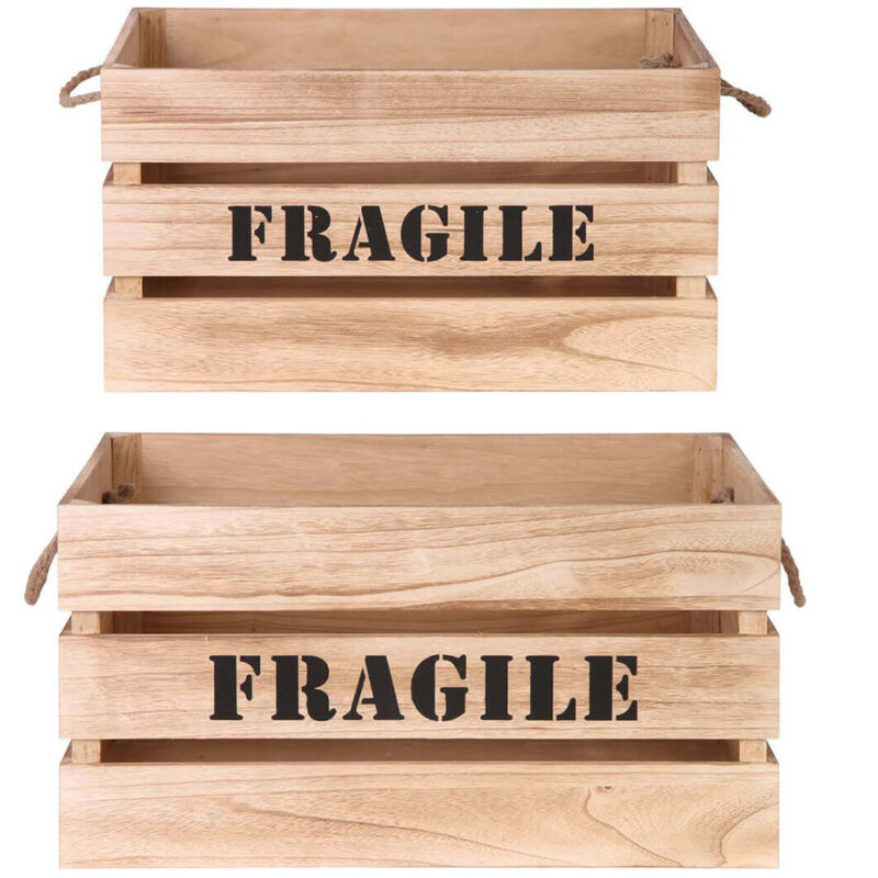 Altobuy - kori - Lot de 2 Cagettes Gigognes Naturelles