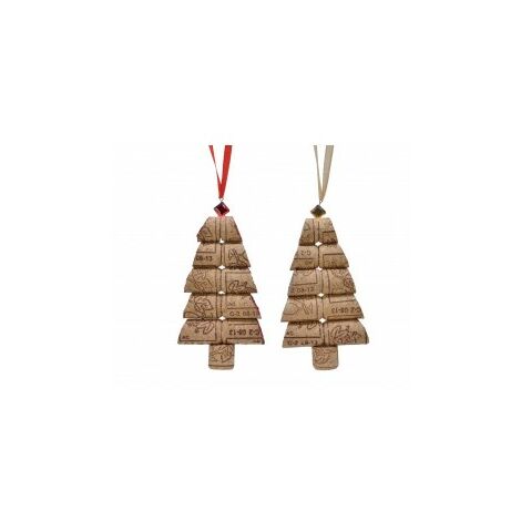 Korkbaumanhänger für Weihnachtsschmuck 2x7x h12 cm 1 Stk