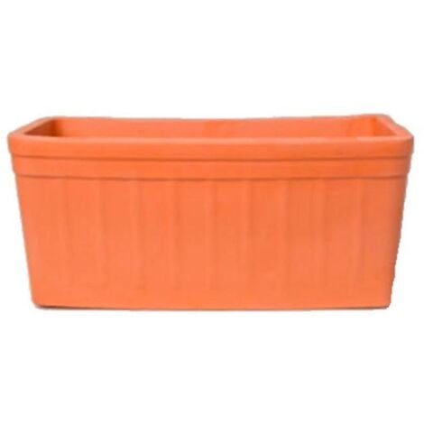 KORMAX jardinera barro ancha 70x18 cm , Jardinera barro 70 x 18 cmFabricada en cerámica de alta calidadHecho en EspañaApto para interior y exteriorMedidas: 70 x 18
