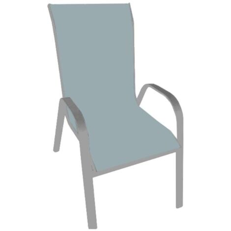 KORMAX sillon aluminio blanco txt gris malagueta , Sillon aluminio blanco txt gris malagueta