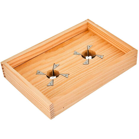 KORMAX tabla rajar aceitunas madera 2 agujeros , Rajador aceitunas madera con 2 agujerosPrepara tus propias aceitunas aliñadas de forma sencillaPermite rajar aceitunas de d