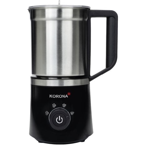 Korona 18050 Milchaufschäumer Edelstahl, Schwarz 650 W