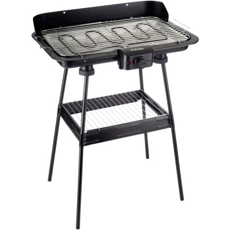 Korona 46221 Elektro Standgrill Kontrollleuchte, stufenloser Temperaturregler Schwarz