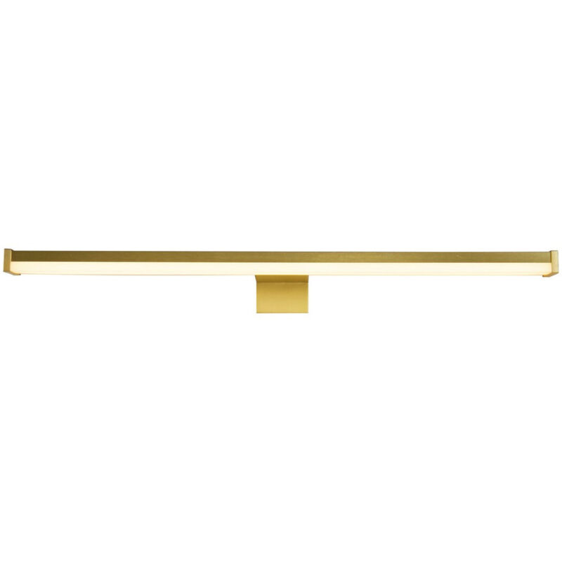 Kos led Applique Led Eclairage tableau miroir sdb IP44 clii métal Doré led 8w 640 Lumens 3000k L40cm Montage 3 en 1