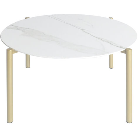 BO LIVING Kosei Coffee Table - White and Gold