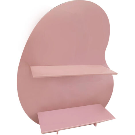 Kosmetik-Aufbewahrungsregal für Badezimmer, Schlafzimmer, Büro, rosa Design, Modell S