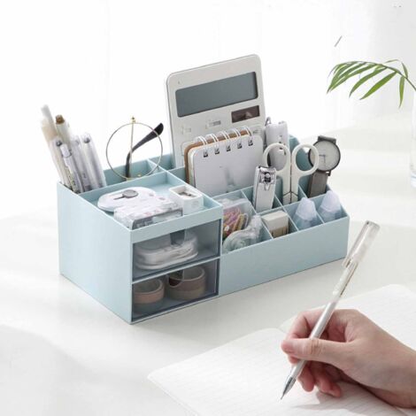 Kosmetik-Organizer-Aufbewahrungsbox mit transparenten Fächern, großem Fassungsvermögen, multifunktional, aus ABS/PS