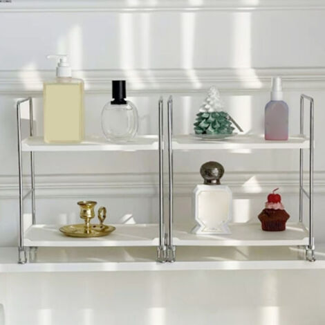 Kosmetik-Organizer aus PP-Eisen fürs Büro, abnehmbarer 2-stöckiger Kosmetik-Schreibtisch-Organizer, Marke/Modell/PP Iron