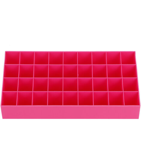 Kosmetikaufbewahrungsbox mit 36 Fächern – Rosa Kosmetikorganizer für Schreibtisch und Lippenstiftablage