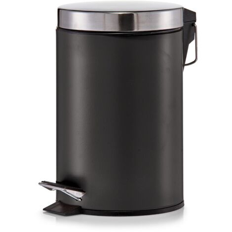 Kosmetikeimer, 3 ltr., Metall/Edelstahl, schwarz