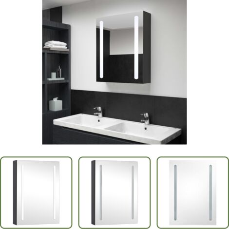 Kosmetikschrank -  LED-Spiegelschrank fürs Bad 50x13x70 cm