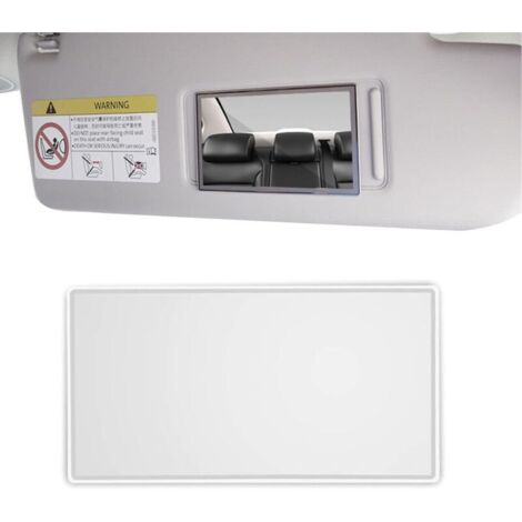 Kosmetikspiegel fürs Auto, Sonnenblendenspiegel fürs Auto, Kosmetikspiegel für die Sonnenblende, Sonnenblendenspiegel aus Edelstahl, Kosmetikspiegel (150 x 80 mm)