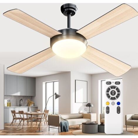 KOSOOM Lampadario Led da soffitto con ventilatore dimmerabile Luce led 20W Potenza 15W 185-256V 3000k-5700K 44in IP20 Garanzia:5anni  Φ1165mm