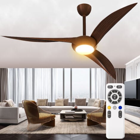 KOSOOM Lampadario Led da soffitto con ventilatore dimmerabile Luce led 20W Potenza 35W 185-256V 3000k-5700K 52in IP20 Garanzia:5anni  Φ1320mm