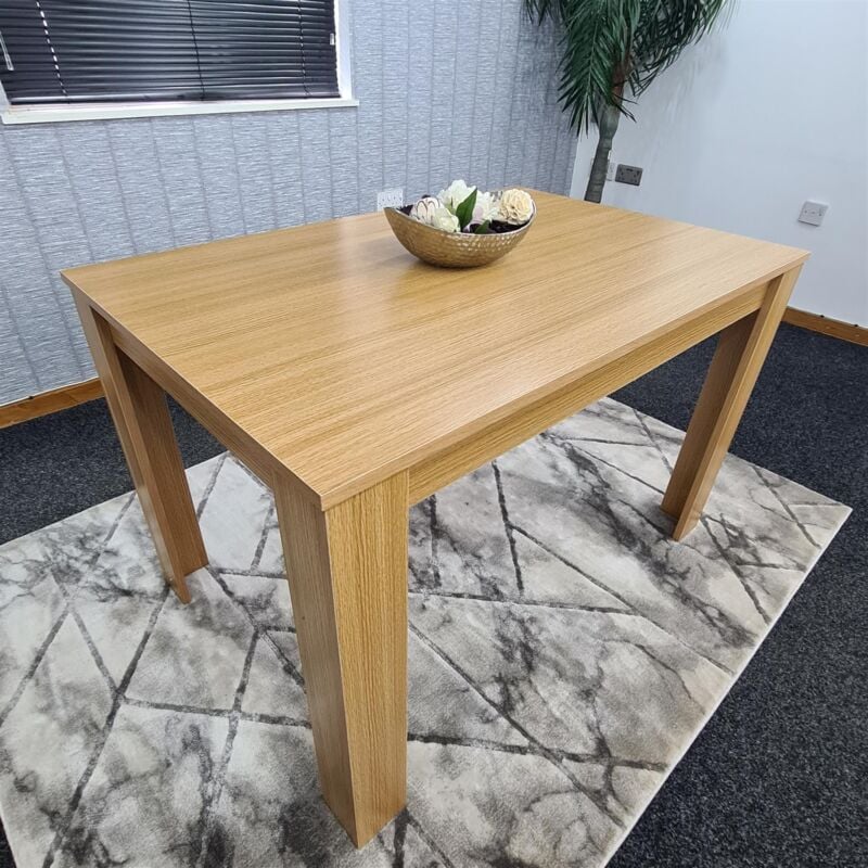 Modern Wooden Oak Effect Kitchen Dining Table (Table only no chairs) - Kosy Koala