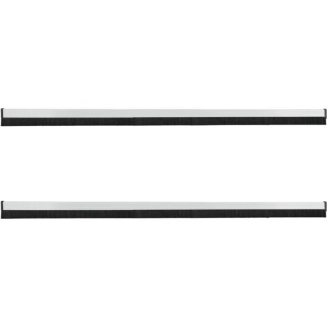 KOTARBAU® 2 pièces Joint Bas de Porte - PVC - 100 cm - Blanc - Brosse Bas de Porte Automatique  - Joint de Battant D'entrée - Protection Contre le Vent et Les Insectes - Facile À Installer