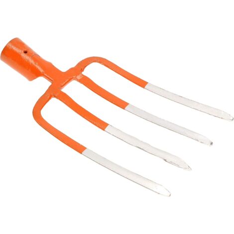 KOTARBAU 5907465940399 Fourchette à fumier, Orange/Argent, 250 mm