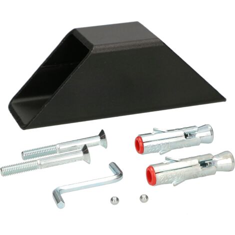 KOTARBAU Ancrage de fixation pour ancrage au sol béton pour vélo moto Noir