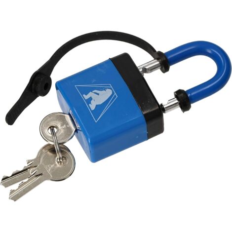 KOTARBAU Antivol en U 46 mm en acier laminé Cadenas avec revêtement en PVC Sécurité anti-effraction Serrure massive trempé