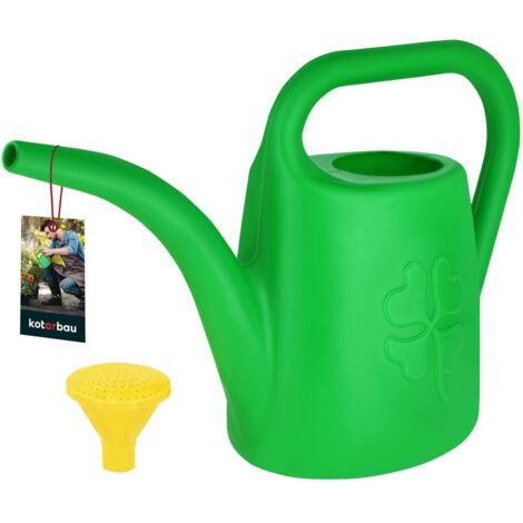 KOTARBAU® Arrosoir Plante Intérieur - PVC - 1,8 L - Vert - avec Pomme Amovible - Arrosoir Jardin - pour Fleurs Potager Terrasse Balcon