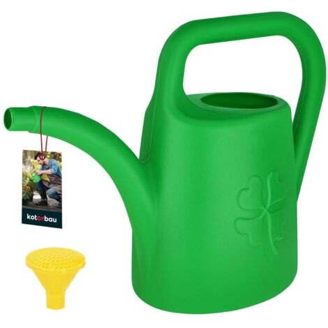 KOTARBAU® Arrosoir Plante Intérieur - PVC - 4,5 L - Vert - avec Pomme Amovible - Arrosoir Jardin - pour Fleurs Potager Terrasse Balcon