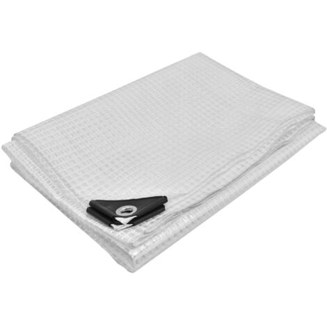 KOTARBAU® Bâche De Protection Extérieur - Polyéthylène - 2 x 4 m - Transparent - 120 g/m2 - Bâche Imperméable Extérieur - Renforcée Avec Œillets - anti UV
