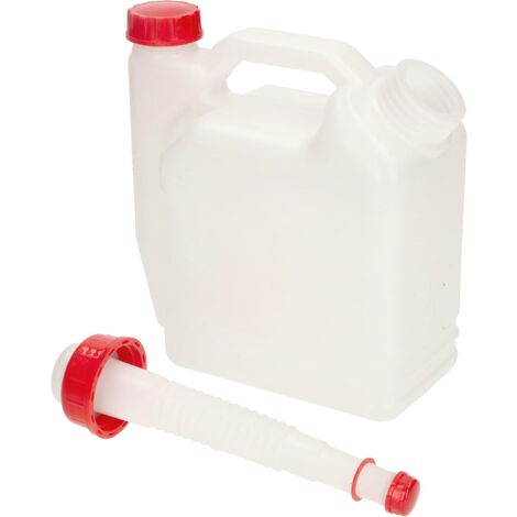 KOTARBAU Bidon double pour carburant et huile 1 L + 0,4 l 2 en 1 avec bec verseur de carburant et d'huile en plastique
