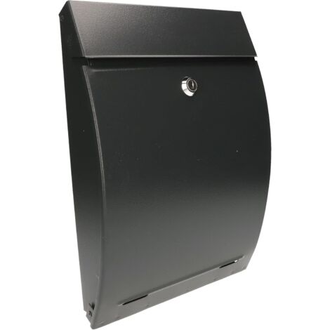 KOTARBAU Boîte aux lettres 340 x 245 x 75 mm Anthracite Format A-4 Convexe pour journaux tracts