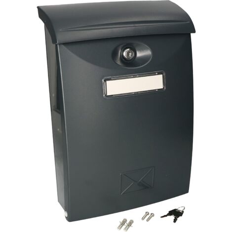 KOTARBAU Boîte aux Lettres en Plastique Anthracite 235x90x340mm