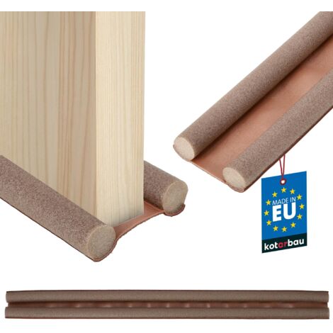 KOTARBAU® Boudin De Porte Isolant - Polyéthylène Mousse - 95 cm - Brun - Découpable - 30 mm - Bas de Porte Anti Courant d'air - Protection Acoustique