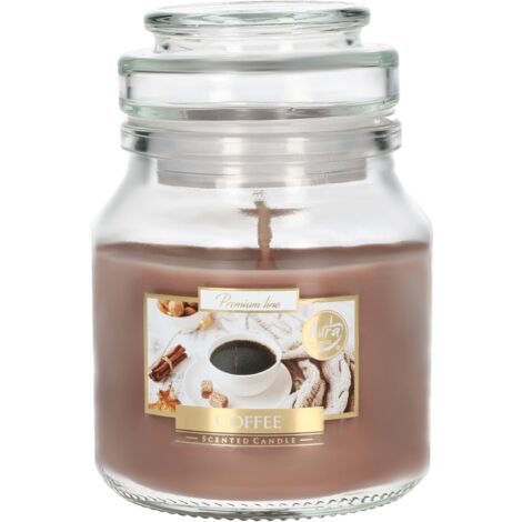 KOTARBAU Bougie parfumée Petit pot avec couvercle Coffe Idée cadeau aromathérapie Bougies décoratives Durée de combustion jusqu'à 28 heures