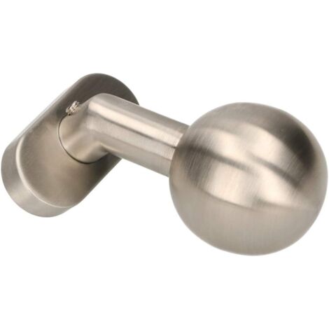 KOTARBAU Bouton de Porte en Acier Inoxydable Bouton de Porte à Boule Coudé Rosette Ovale Poignée de Porte Fixe Poignée de Porte Garniture de Porte Mat Universel Inox Forme Sphérique