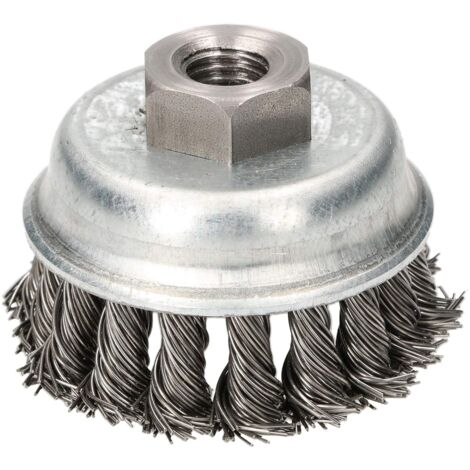 KOTARBAU Brosses à fil métallique 60 mm avec filetage M14 pour meuleuse d'angle
