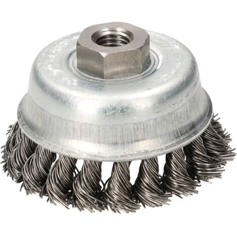 KOTARBAU Brosses à fil métallique pour meuleuse d'angle 80 mm avec filetage M14