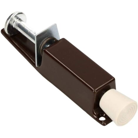 KOTARBAU Butée de porte - Marron - Solide - En acier - Anti-rouille - Universel - Pédale en caoutchouc - Technique de sécurité (Marron)