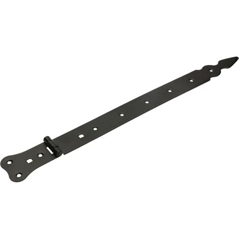 KOTARBAU Charnière de porte 400 mm - Noir - En acier inoxydable - Robuste