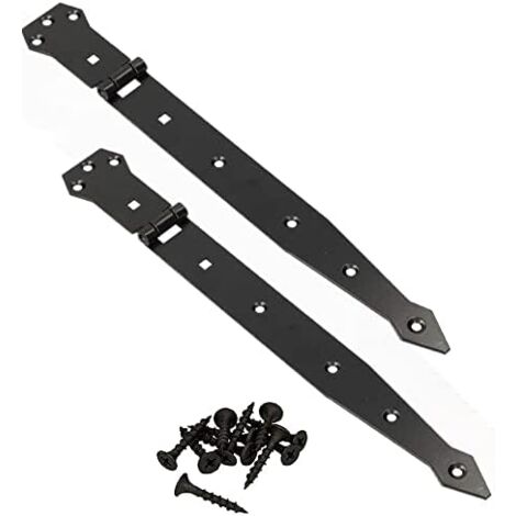 KOTARBAU Charnière de porte - Revêtement par poudre - Noir - 300 mm