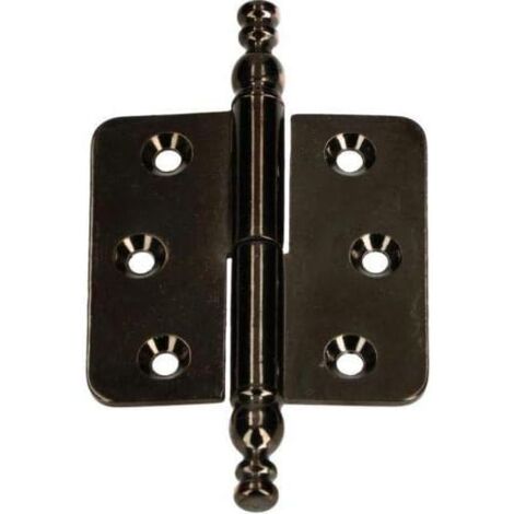 KOTARBAU Charnières décoratives 45 x 45 mm Bande de style Charnière de meubles universelle Différentes couleurs Antirouille Gauche / droite Robuste Pratique (Patine à gauche)