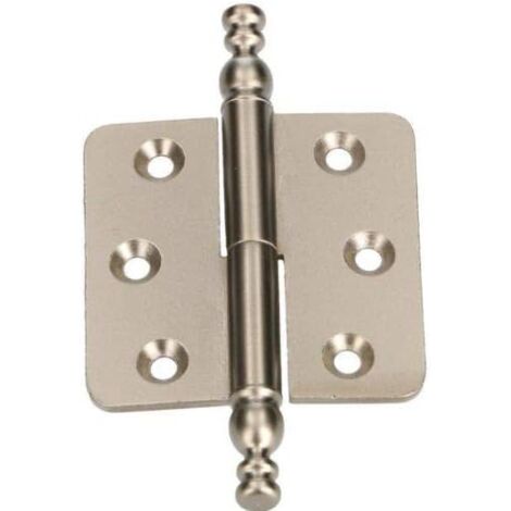 KOTARBAU Charnières décoratives 45 x 45 mm Bande de style Charnière de meubles universelle Différentes couleurs Antirouille Gauche / droite Robuste Pratique (satin droite)