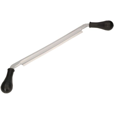 KOTARBAU® Ecorceur de Dois - Couteau de Tirage - Acier - 530 mm - Noir - Outil de Travail du Bois - Manche Ergonomique - Couteau à Tirage Droit - Résistant